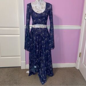 Blackmilk pokemon ghost skirt flare top lolita goth gothic chandelier litwick